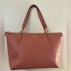 Coach Blush Pink Leather Tote Bag